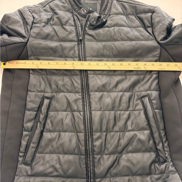 Armani Exchange Black Women’s Leather Jacket in Size XL - Picture 7 of 8